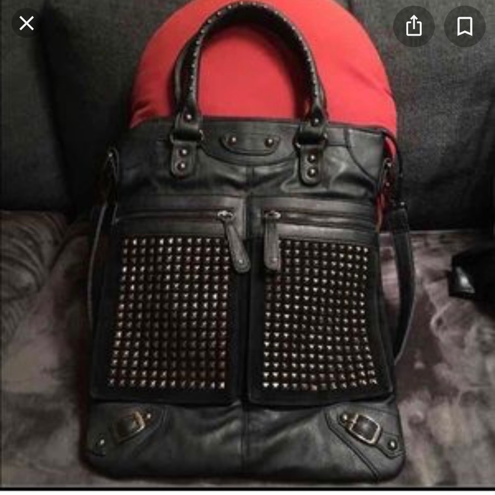 ISO DEENA & ozzy studded tote bag